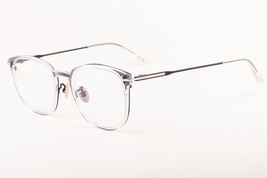 Tom Ford 5694 001 Shiny Black Titanium / Blue Block Eyeglasses TF5694 001 54mm - £227.01 GBP