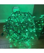 GE 100 Lights Spherical Holiday Classics Green Lights Christmas 14&quot; Diam... - €24,97 EUR