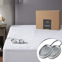 Mattress Heating Pad Quilted Cotton Electric Heating Matress Cover Bed Warmer  - £78.31 GBP+