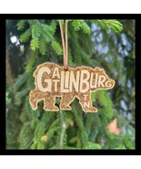 Wood Gatlinburg Tennessee Christmas Ornament Bear Great Smoky Mountains ... - $19.79