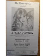Stella Parton Vintage 1982 Flyer Flaming Star Night Club 14*8 Inch Dolly... - $14.77