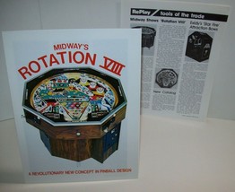 Rotation VIII Pinball Machine Magazine  Print AD Vintage 1978 Plus Game ... - £11.23 GBP