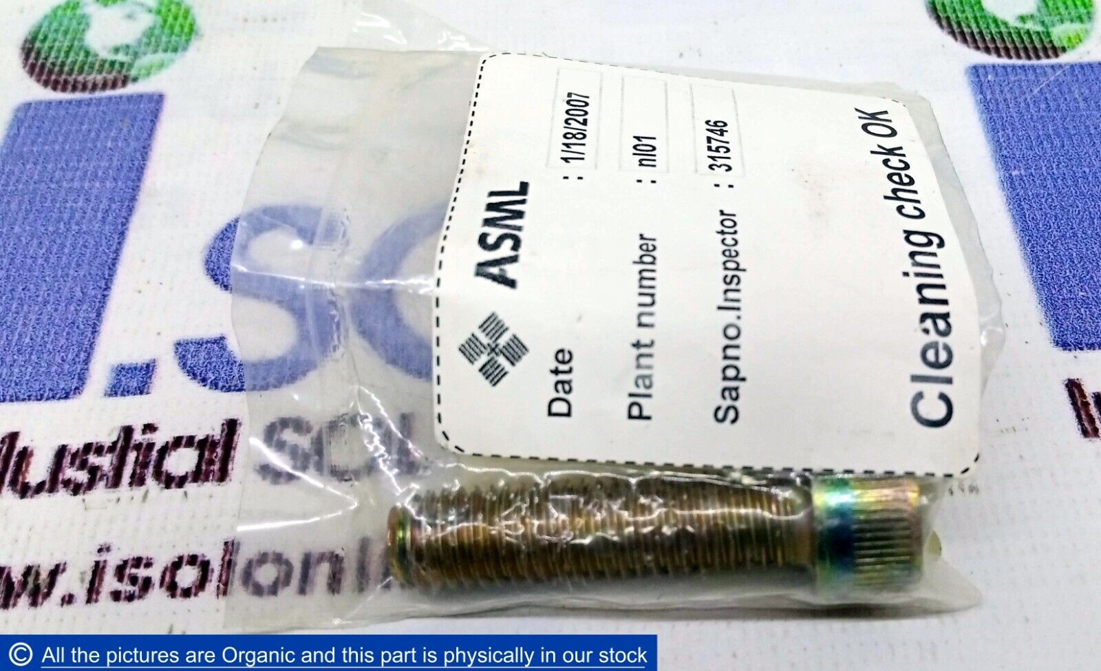 ASML 4022.439.91251 SCR HXS CAP NICRST A2C M10X40 402243991251 NEW - $48.00
