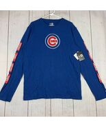 Chicago Cubs MLB Large New Era Pullover Sweater Blue New Mens - $41.86 CAD