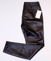 ROBERT RODRIGUEZ Legging PLEATHER Faux Pocket PANTS R1202P34 $285 Black 0 - £155.67 GBP