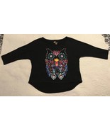 Copper Key Tween Girl&#39;s Sz. 10/12 Black Tribal Confetti Owl Stretch knit... - $18.75 CAD