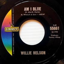 Willie Nelson - Am I Blue / There&#39;ll Be No Teardrops Tonight [7&quot; 45 rpm Single] - £9.07 GBP