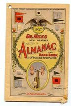 1927 Dr. Miles New Weather Almanac and Hand Book of Valuable Information  - $9.90