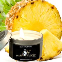 Fresh Pineapples Eco Soy Wax Scented Tin Candles, Vegan Friendly, Hand Poured - £11.96 GBP+