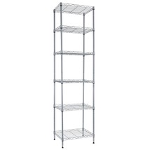 6 Wire Shelving Steel Storage Rack Adjustable Unit Shelves For Laundry B... - £53.46 GBP