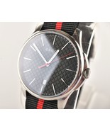 *GUCCI G Timeless 126.3 YA126321 Quartz Men&#39;s Watch Nylon Band From JAPAN - $453.47