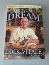 SIGNED x 2 Living a Dream by Dick Vitale (Hardcover, 2003) Like New - £11.62 GBP