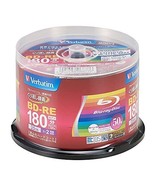 Verbatim Blu-ray Disc 25GB 2X BD-RE Rewritable 50 disc from Japan - £37.35 GBP
