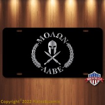 Molon Labe License Plate Tag Vanity Front Aluminum 6 Inches By 12 Inches - £15.41 GBP