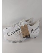 Nike Men&#39;s Alpha Menace 3 Shark Football Cleats White Black Platinum Siz... - $49.99