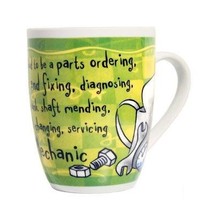 Colorful Porcelain Mechanic Mug - Gifts for Mechanics - £11.98 GBP