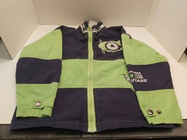 Childrens Kids Green & Blue Converse AllStar Heritage Zip Wind Breaker Jacket 4T - $23.22