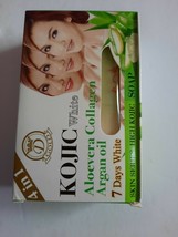 Kojic White Aloevera Collagen Soap  with Argan Oil Days 7days white - $330.93 MXN