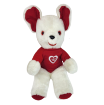 VINTAGE ATLANTA DIVISION OF GERBER WHITE RED TEDDY BEAR STUFFED ANIMAL P... - $75.05