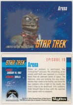 RARE 1993 TOS Star Trek VHS EXC SkyBox Trading Card #19 Arena ~ Gorn Captain - £20.56 GBP