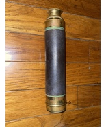 ANTIQUE BRASS AND LEATHER SPY GLASS TELESCOPE - $60.00