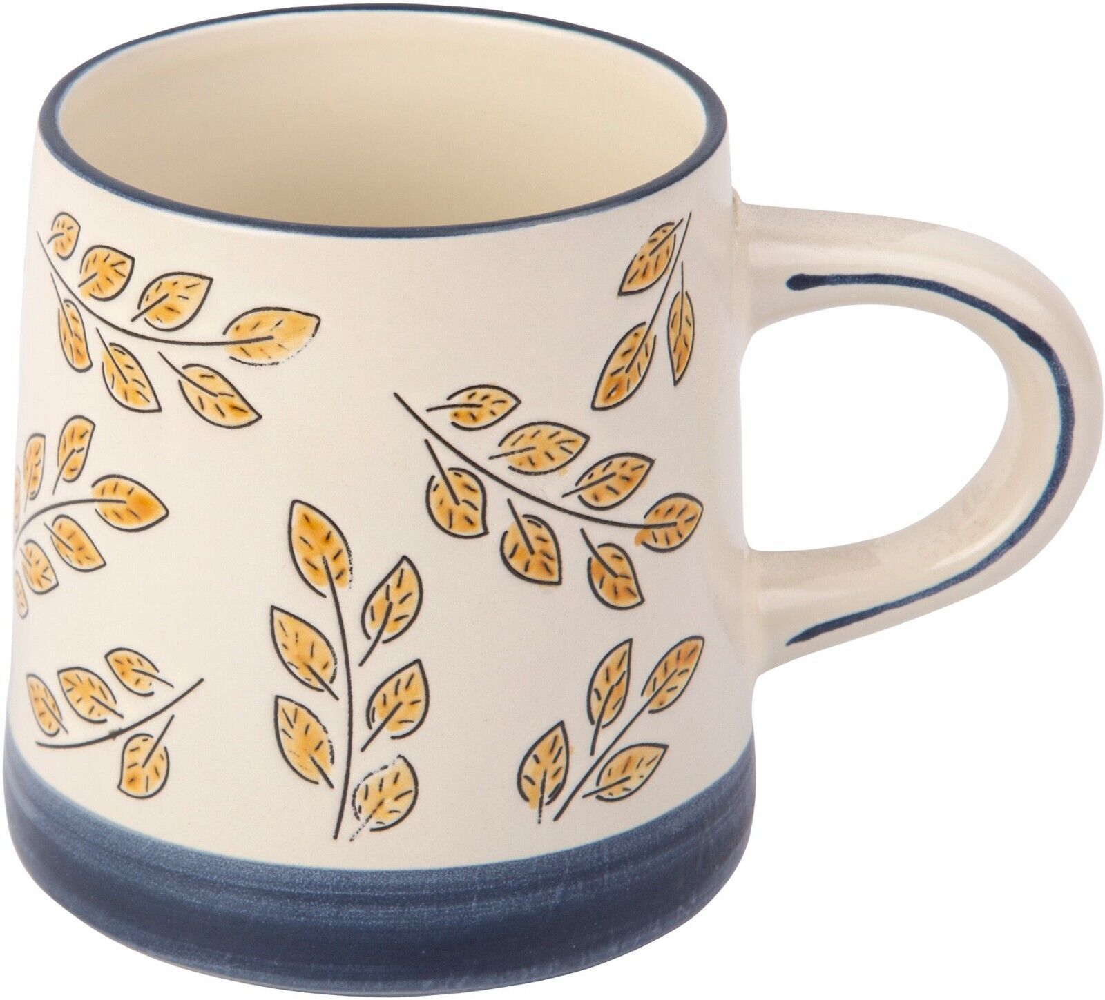 Primary image for 18OZ FALL BRANCHES MUG W/NAVY BLUE BOTTOM AND RIM SET OF 2