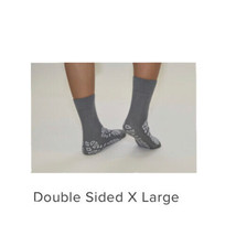 Katt Medical Double Tread Footwear Non Slip SOCKS/SIZE X-LARGE /COLOR GREY/4 Prs - £7.86 GBP