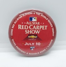 MLB 2012 Baseball All Star Game Red Carpet Show Button/Pin  - £9.94 GBP