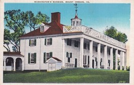 Mount Vernon Virginia VA Washington&#39;s Mansion Postcard C07 - £2.33 GBP