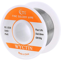 WYCTIN 60-40 Tin Lead Rosin Core Solder Wire for Electrical Soldering and DIY 0. - £10.96 GBP