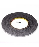 2mm Black 3M Double Sided Sticky Adhesive Tape - £6.03 GBP