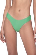 PQ Swim Women&#39;s Agave High Cut Ruched Bikini Bottoms - Moderate Rise, Fuller Cov - £47.47 GBP