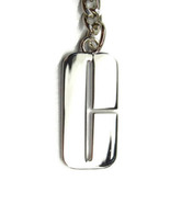 &quot;C&quot; Monogram Used Key Chain Silver Tone Car Truck Automobile - £15.55 GBP