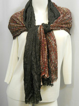 Collection Xiix Ladies Scarf All Occasion Multi-Brown Size 70 X 27 - £15.97 GBP