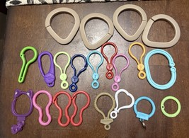 Plastic Keychain Clips Hooks for Crafts or DIY Keychains 21 pieces - $10.00