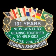 2016 Arabia Shriners 101 Years Tony Macias Potentate Kids Lapel Hat Pin ... - $8.11