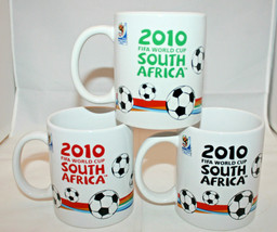 2010 FIFA World Cup South Africa Official Licensed 3 Coffee Mug Cups Zakumi - £56.75 GBP
