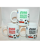 2010 FIFA World Cup South Africa Official Licensed 3 Coffee Mug Cups Zakumi - £54.60 GBP