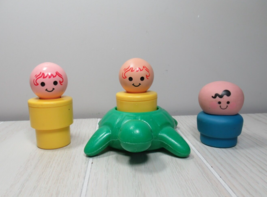 Fisher Price Little People jumbo yellow figures bath turtle big chunky b... - $14.39