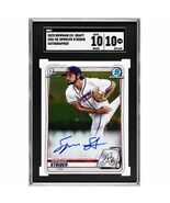 Spencer Strider RC Auto 2020 Bowman Chrome Draft MLB Atlanta Braves SGC ... - $939.51