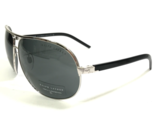 Ralph Lauren Sunglasses RL7016 9001/87 Black Silver Square Frames w Blac... - $69.91