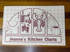 Jeanne&#39;s Kitchen Charts Tips &amp; Tricks Vintage Pamphlet Cookbook Paperback - $18.68