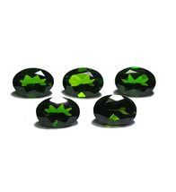 3.956 TCW 100% Natural Chrome diopside Oval Faceted Best Quality Gem By DVG - £469.92 GBP