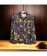 Suits Galore VTG 60'S Women’s Small Vivid Floral Blazer Gemstone Buttons Jacket - $30.72