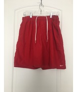 Nike Men&#39;s Swim/Active Wear Shorts Drawstring Elastic Waist Size XL Red - £35.56 GBP