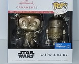 Hallmark Ornaments Funko POP! 2022 Star Wars C-3PO and R2-D2 Chase Gold - $18.50