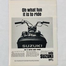 Suzuki Motorcycle Vintage Christmas 1966 Print Ad Jingle Balls 8&quot; x 10&quot;  - £5.24 GBP