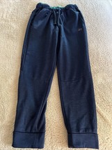 Russell Boys Navy Blue Green Jogger Athletic Pants Pockets Large 10-12 - $12.25