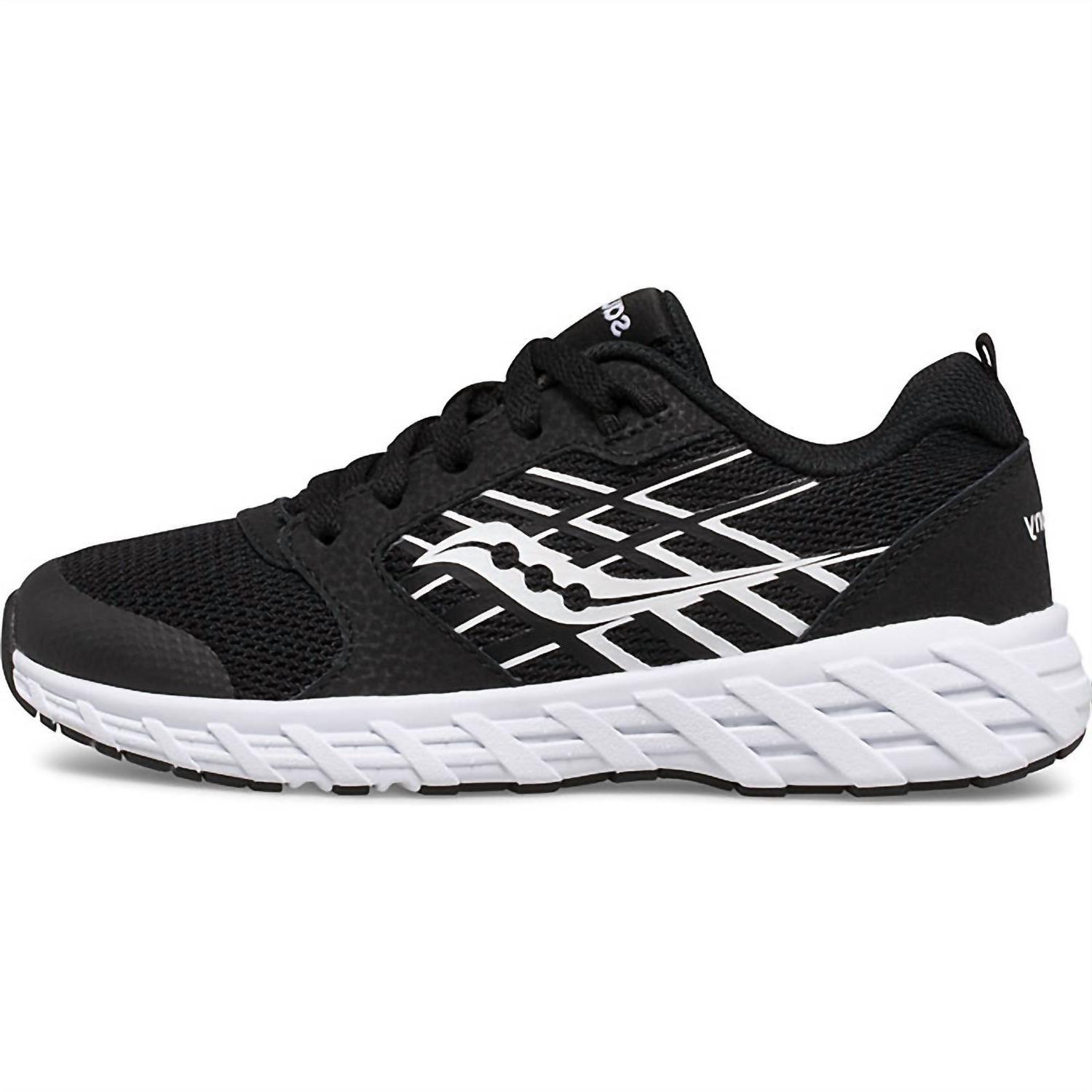Saucony Boys Wind 2.0 Lace Sneaker Black - $38.00