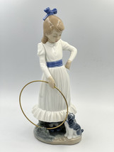 Llardo Nao porcelain figurine &quot;My Dog Does Tricks&quot; - £103.07 GBP